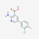 2-amino-5-(3-chloro-4-methylphenyl)pyridine-3-carboxylic Acid