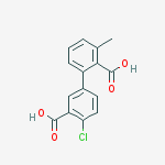 2-(3-carboxy-4-chlorophenyl)-6-methylbenzoic Acid
