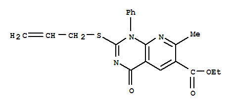 ethyl 7-methyl-4-oxo-1-phenyl-2-(prop-2-en-1-ylsulfanyl)-1,4-dihydropyrido[2,3-d]pyrimidine-6-carboxylate