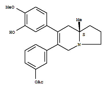 Phenol,5-[6-[3-(acetyloxy)phenyl]-1,2,3,5,8,8a-hexahydro-8a-methyl-7-indolizinyl]-2-methoxy-,(S)-