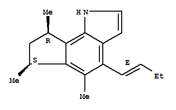 Cyclopent[g]indole,4-(1-butenyl)-1,6,7,8-tetrahydro-5,6,8-trimethyl-, [6S-[4(E),6a,8a]]-