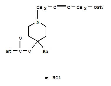 [1-(4-phenoxybut-2-ynyl)-4-phenyl-4-piperidyl] propanoate hydrochlorid e
