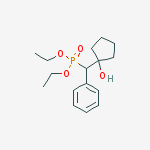Phosphonic acid, [(1-hydroxycyclopentyl)phenylmethyl]-, diethyl ester