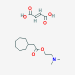 Cycloheptaneacetic acid, 2-(dimethylamino)ethyl ester, (E)-2-butenedio ate (1:1)