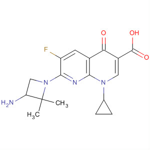 1,8-Naphthyridine-3-carboxylic acid,7-(3-amino-2,2-dimethyl-1-azetidinyl)-1-cyclopropyl-6-fluoro-1,4-dihydro-4-oxo-