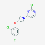 2-chloro-4-(3-(2,4-dichlorophenoxy)azetidin-1-yl)pyrimidine