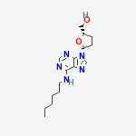 {(2S,5R)-5-[6-(hexylamino)-9H-purin-9-yl]tetrahydrofuran-2-yl}methanol