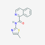 Isoquinoline-1-carboxylic acid (5-Methyl-thiazol-2-yl)-aMide