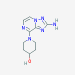 1-(2-amino-[1,2,4]triazolo[1,5-a]pyrazin-8-yl)piperidin-4-ol