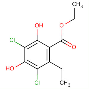 Benzoic acid, 3,5-dichloro-2-ethyl-4,6-dihydroxy-, ethyl ester