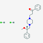 3-[4-(2-methoxy-2-phenylethyl)piperazin-1-yl]-1-phenylpropan-1-one dihydrochloride