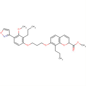 2H-1-Benzopyran-2-carboxylic acid,3,4-dihydro-7-[3-[4-(3-isoxazolyl)-3-methoxy-2-propylphenoxy]propoxy]-8-propyl-, methyl ester