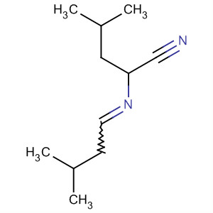 Pentanenitrile, 4-methyl-2-[(3-methylbutylidene)amino]-