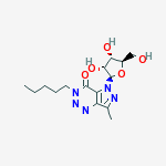 7-methyl-3-pentyl-5-(beta-D-ribofuranosyl)-3,5-dihydro-4H-pyrazolo[4,3-d][1,2,3]triazin-4-one