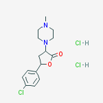 5-(4-chlorophenyl)-3-(4-methylpiperazin-1-yl)oxolan-2-one;dihydrochloride