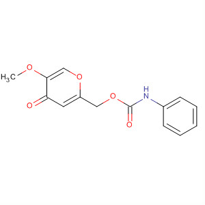 4H-Pyran-4-one, 5-methoxy-2-[[[(phenylamino)carbonyl]oxy]methyl]-