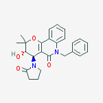 (3R,4S)-6-benzyl-3-hydroxy-2,2-dimethyl-4-(2-oxopyrrolidin-1-yl)-2,3,4,6-tetrahydro-5H-pyrano[3,2-c]quinolin-5-one