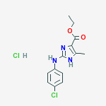 ethyl 2-[(4-chlorophenyl)amino]-5-methyl-1H-imidazole-4-carboxylate hydrochloride