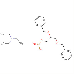 Phosphonic acid, mono[2,3-bis(phenylmethoxy)propyl] ester, (S)-,compd. with N,N-diethylethanamine (1:1)