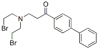 4-(3-di(2-bromoethyl)aminopropionyl)biphenyl
