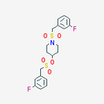 (3-Fluoro-phenyl)-Methanesulfonic acid 1-(3-fluoro-phenylMethanesulfonyl)-piperidin-4-yl ester