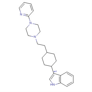 1H-Indole, 3-[4-[2-[4-(2-pyridinyl)-1-piperazinyl]ethyl]cyclohexyl]-, trans-