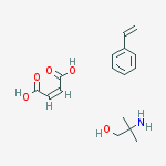 2-Butenedioic acid (2Z)-, polymer with ethenylbenzene, compd. with 2-amino-2-methyl-1-propanol