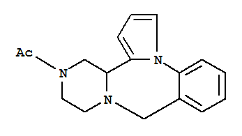 1-(11,12,14,14a-tetrahydro-9H,13H-pyrazino[2,1-c]pyrrolo[1,2-a][1,4]benzodiazepin-13-yl)ethanone