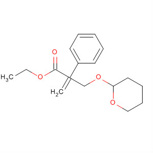 Benzenepropanoic acid,a-methylene-b-[(tetrahydro-2H-pyran-2-yl)oxy]-, ethyl ester