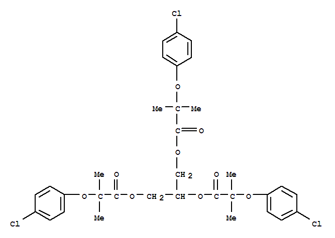 propane-1,2,3-triyl tris[2-(4-chlorophenoxy)-2-methylpropanoate]
