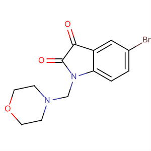1H-Indole-2,3-dione, 5-bromo-1-(4-morpholinylmethyl)-
