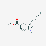 1H-Indole-5-carboxylic acid, 3-(3-hydroxypropyl)-, ethyl ester