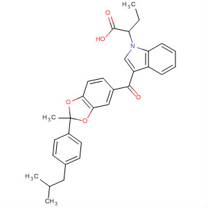 1H-Indole-1-butanoic acid,3-[[2-methyl-2-[4-(2-methylpropyl)phenyl]-1,3-benzodioxol-5-yl]carbonyl]-