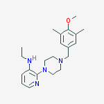 3-PYRIDINAMINE,N-ETHYL-2-[4-[(4-METHOXY-3,5-DIMETHYLPHENYL)METHYL]-1-PIPERAZINYL]-;1-(4-METHOXY-3,5-DIMETHYLBENZYL)-4-[3-(ETHYLAMINO)-2-PYRIDYL]PIPERAZINE