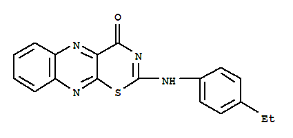 2-[(4-ethylphenyl)amino]-4H-[1,3]thiazino[5,6-b]quinoxalin-4-one