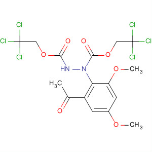 1,2-Hydrazinedicarboxylic acid, 1-(2-acetyl-4,6-dimethoxyphenyl)-,bis(2,2,2-trichloroethyl) ester