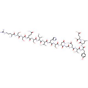 L-Glutamic acid,L-arginyl-L-seryl-L-seryl-L-glutaminyl-L-seryl-L-isoleucyl-L-valyl-L-histidyl-L-seryl-L-asparaginylglycyl-L-asparaginyl-L-threonyl-L-tyrosyl-L-leucyl-