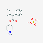 1,1-dimethyl-4-[(3-methyl-2-phenylpentanoyl)oxy]piperidinium hydrogen sulfate