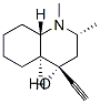 4-Quinolinol, 4-ethynyldecahydro-1,2-dimethyl-, (2alpha,4alpha,4aalpha ,8abeta)-
