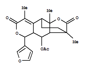 3,9-Ethano-4H-furo[2,3-g][2]benzopyran-2,7-dione,4-(acetyloxy)-5-(3-furanyl)-3,3a,4a,5,9,9a-hexahydro-3,8,9a-trimethyl-, (3a,3ab,4a,4ab,5b,9a,9ab)-(+)-