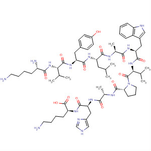 L-Lysine,L-lysyl-L-valyl-L-tyrosyl-L-leucyl-L-alanyl-L-tryptophyl-L-valyl-L-prolyl-L-alanyl-L-histidyl-