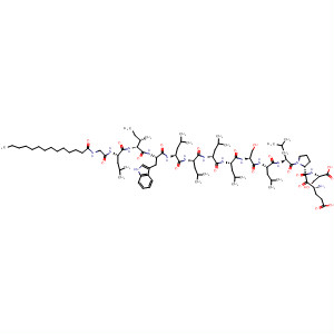 L-Serine,N-(1-oxotetradecyl)glycyl-L-leucyl-L-isoleucyl-L-tryptophyl-L-leucyl-L-leucyl-L-leucyl-L-leucyl-L-seryl-L-leucyl-L-leucyl-L-a-glutamyl-L-prolyl-