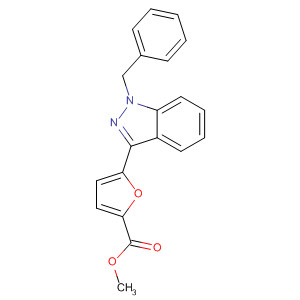 2-Furancarboxylic acid, 5-[1-(phenylmethyl)-1H-indazol-3-yl]-, methylester