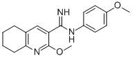 3-Quinolinecarboximidamide, 5,6,7,8-tetrahydro-2-methoxy-N-(4-methoxyp henyl)-