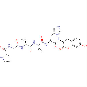 L-Tyrosine, N-[N-[N-[N-(N-L-prolylglycyl)-L-alanyl]-L-alanyl]-L-histidyl]-