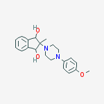 2-[4-(4-methoxyphenyl)piperazin-1-yl]-2-methyl-1,3-dihydroindene-1,3-diol