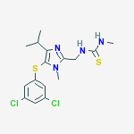 1-({5-[(3,5-dichlorophenyl)sulfanyl]-1-methyl-4-(1-methylethyl)-1H-imidazol-2-yl}methyl)-3-methylthiourea