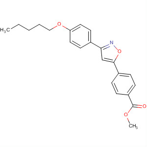 Benzoic acid, 4-[3-[4-(pentyloxy)phenyl]-5-isoxazolyl]-, methyl ester