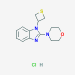 1H-BENZO[D]IMIDAZOLE,2-(4-MORPHOLINYL)-1-(3-THIETANYL)-,HCL