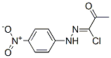 1-(1-Chloro-2-oxopropylidene)-2-(p-nitrophenyl)hydrazine